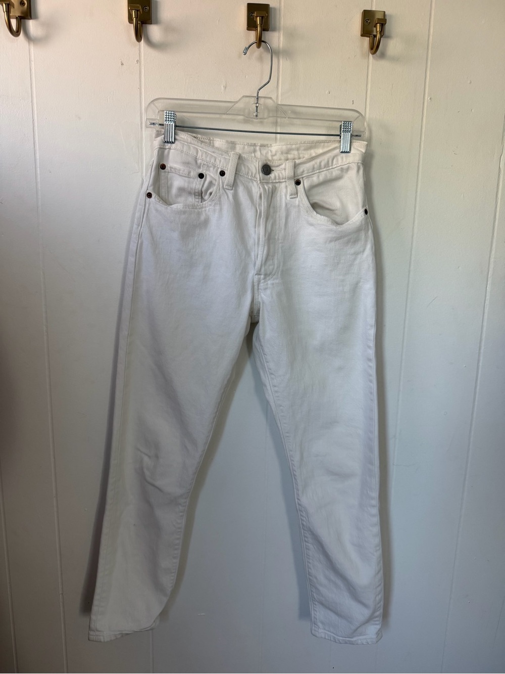 Levi's Women's 501 Straight-Leg Jeans in White